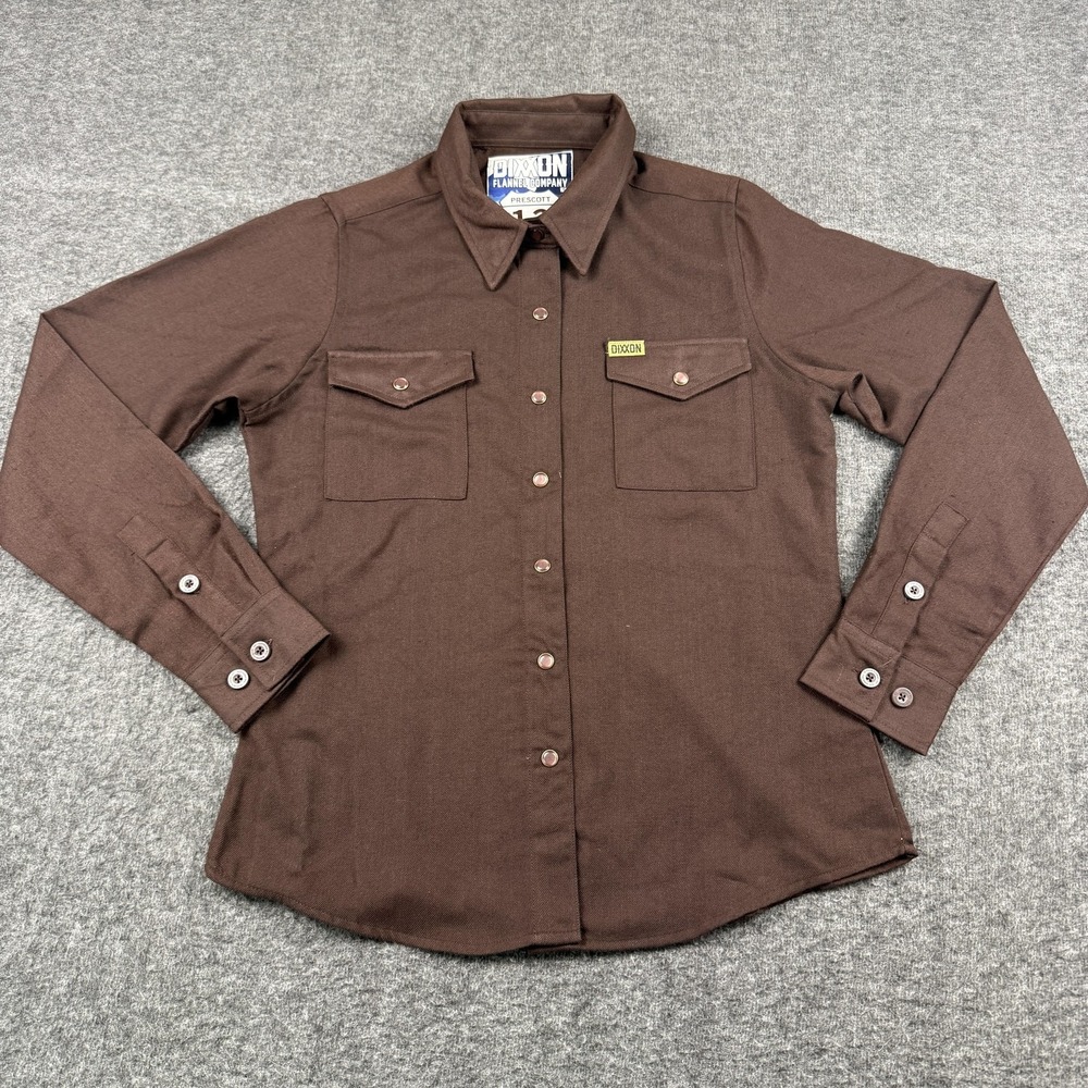 Dixxon Prescott 13 Shirt Mens Small Brown Flannel Button Workwear Casual Outdoor